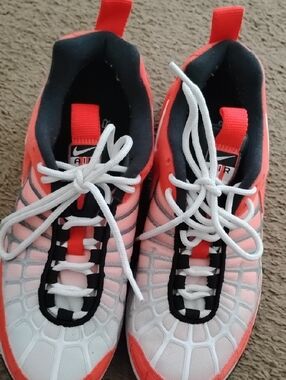 Nike Sneakers in White and Bright Coral
